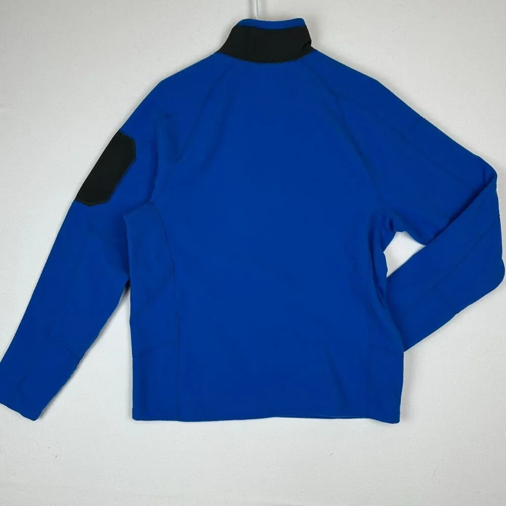 The North Face Flashdry Sweater 1/4 Zip‎ Fleece Pullover Sweatshirt Blue